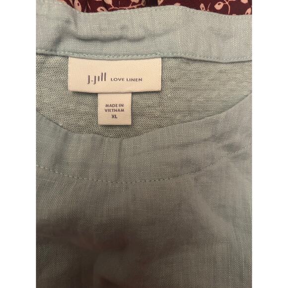 J Jill 100% Linen Mixed Media Shirt Size XL - Picture 3 of 6